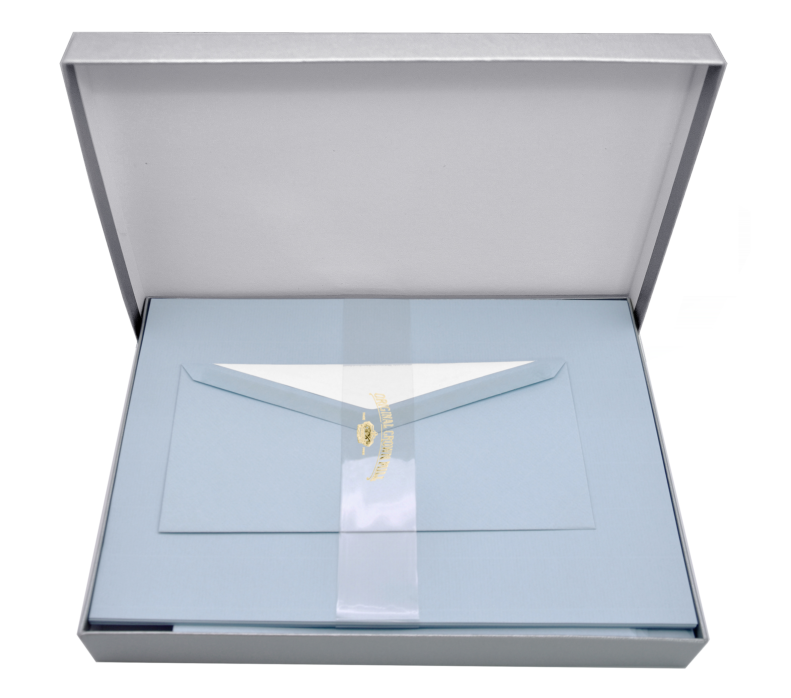 Crown Mill Silver Line Vergé - Stationery Set A4