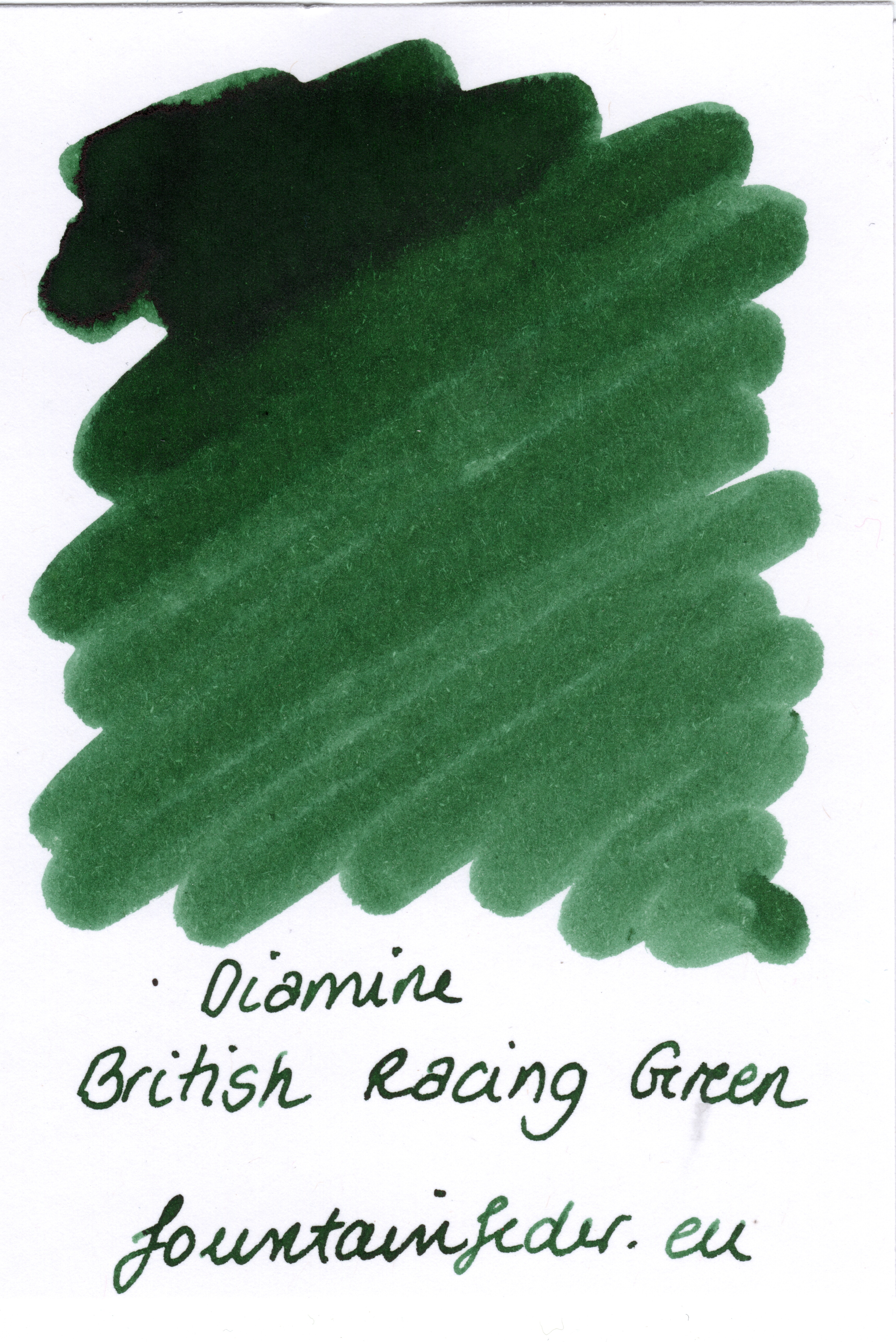 Diamine British Racing Green Ink Sample 2ml