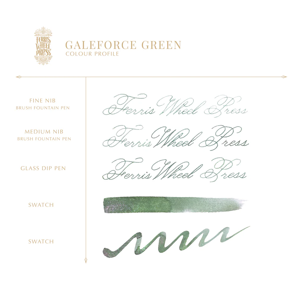 Ferris Wheel Press - The Three Little Pigs - Galeforce Green Ink 85ml