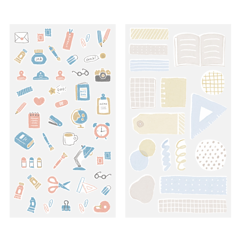Midori Stationery Sticker - 2 Sheets