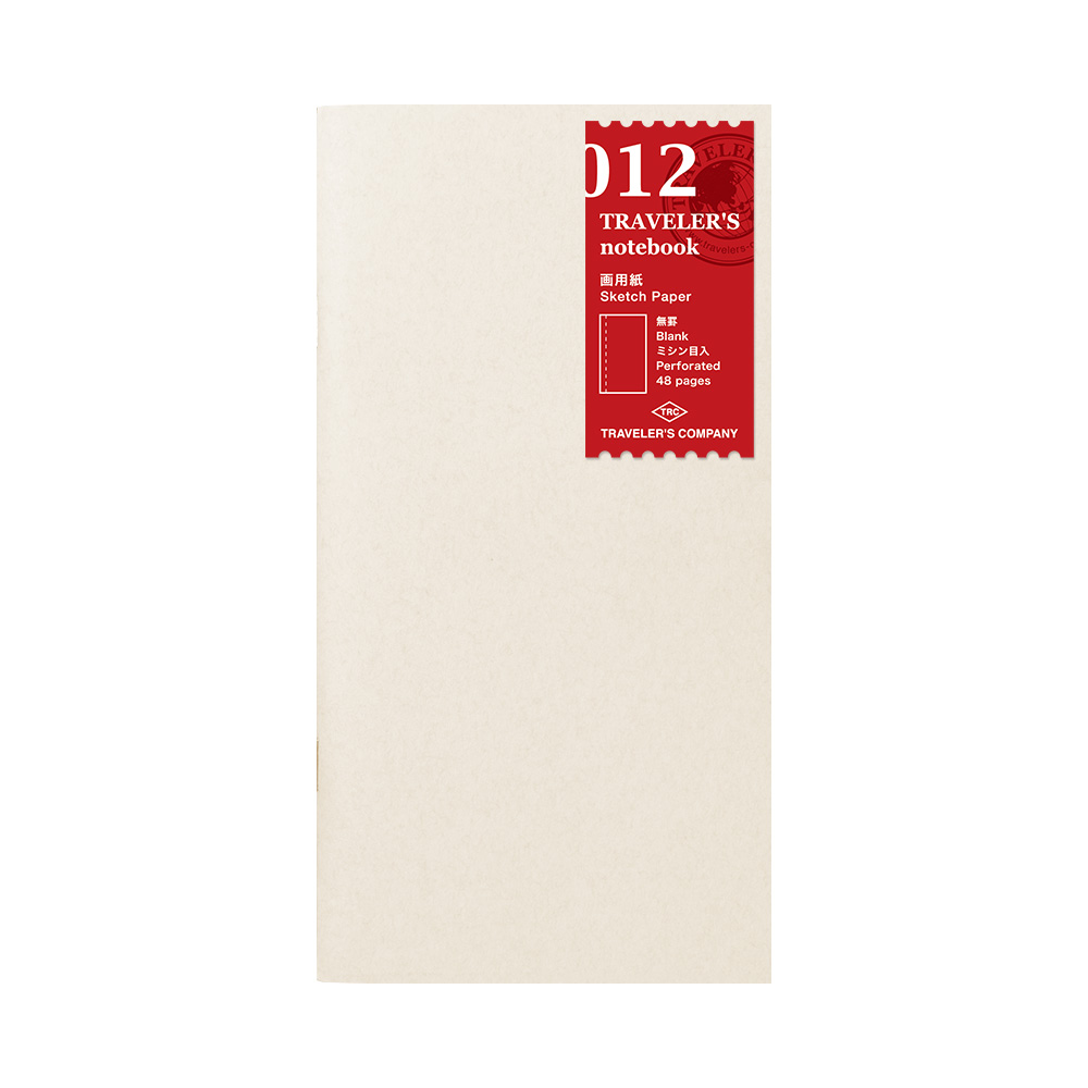 012. Sketch Paper Notebook Refill Regular Size