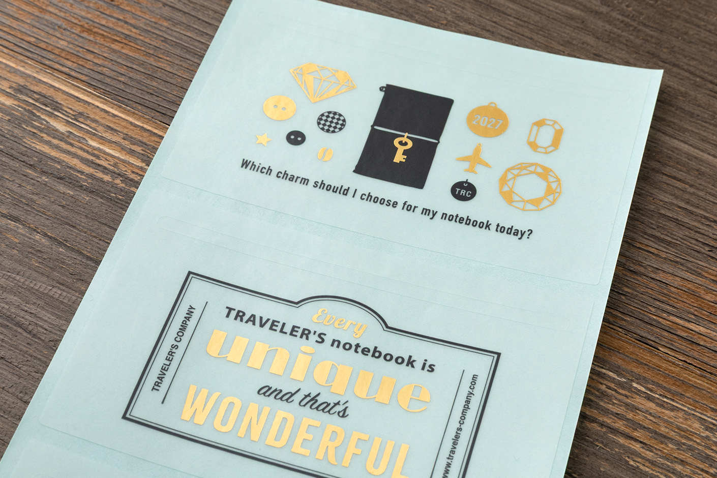 Traveler`s Company 2027 Customized Sticker Set