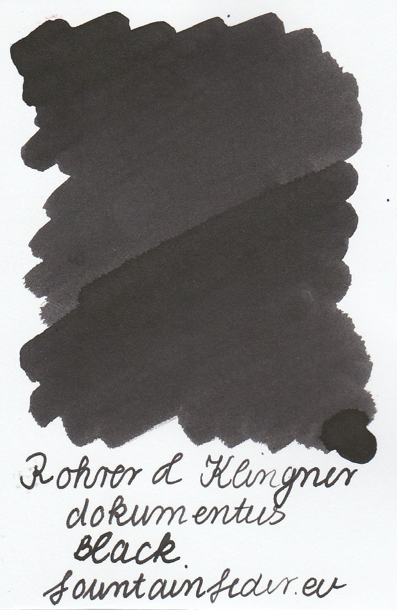 Rohrer & Klingner Dokumentus Black Ink Sample 2ml
