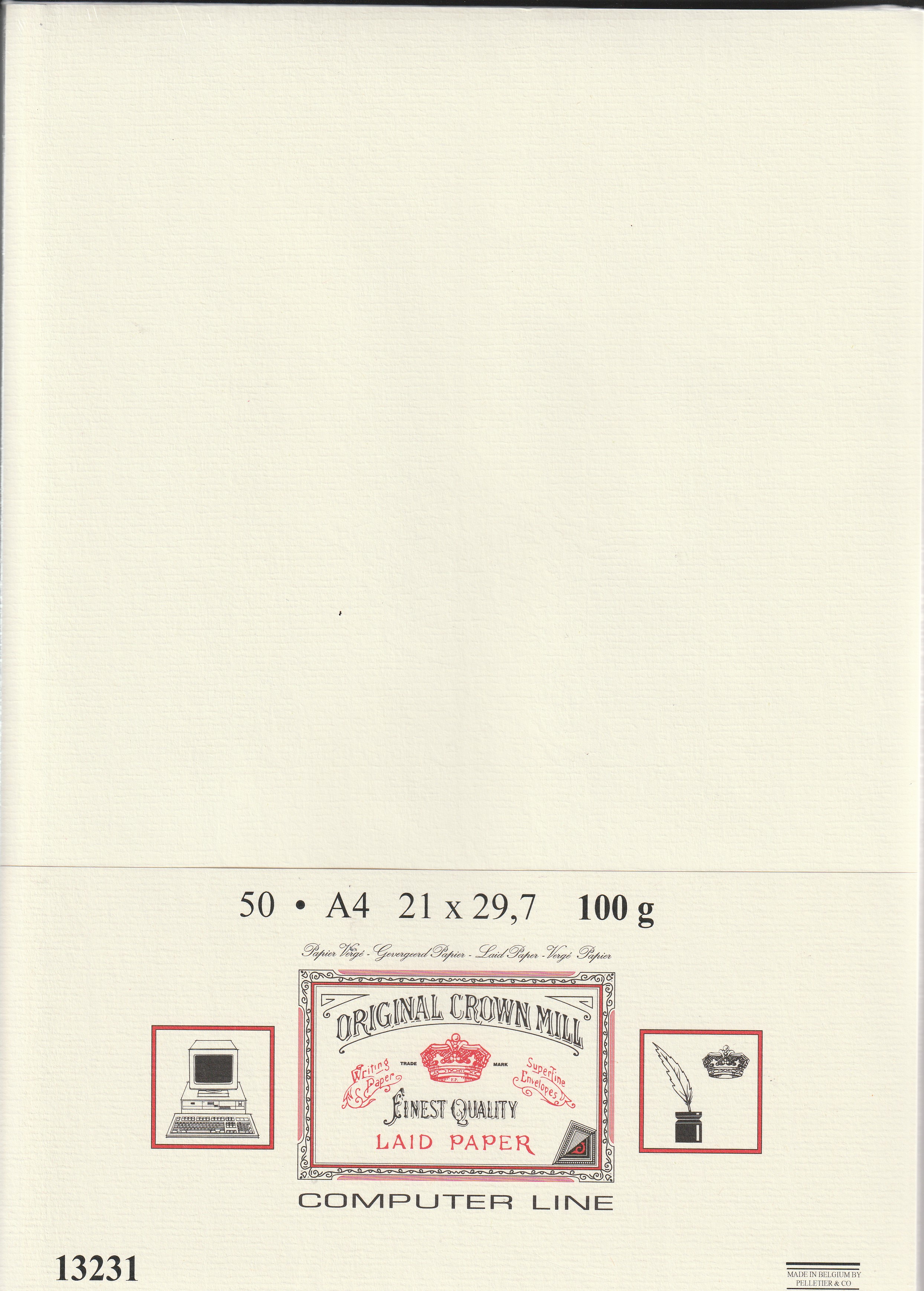 Original Crown Mill - Computer Line A4 Vergé