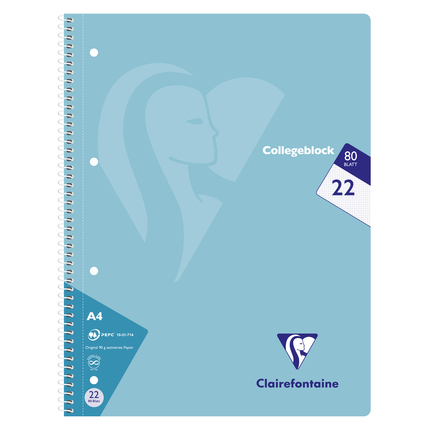 Clairefontaine Collegeblock Pastell A4