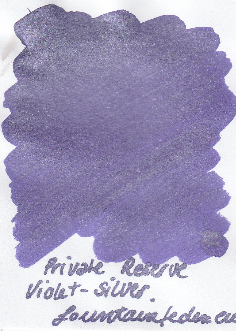 Private Reserve Pearlescent - Violet Silver Ink Sample 2ml
