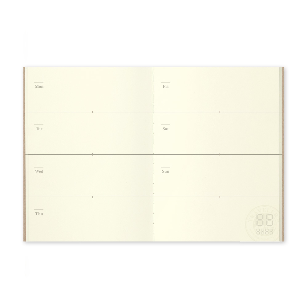 007. Free Diary Refill (Weekly) PP Size
