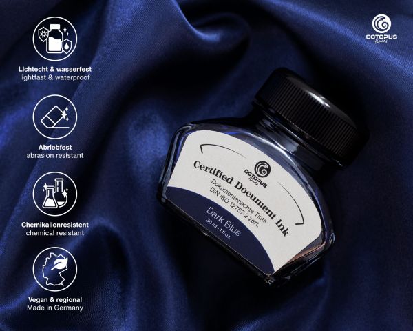 Octopus Document Ink - Dark Blue 30ml