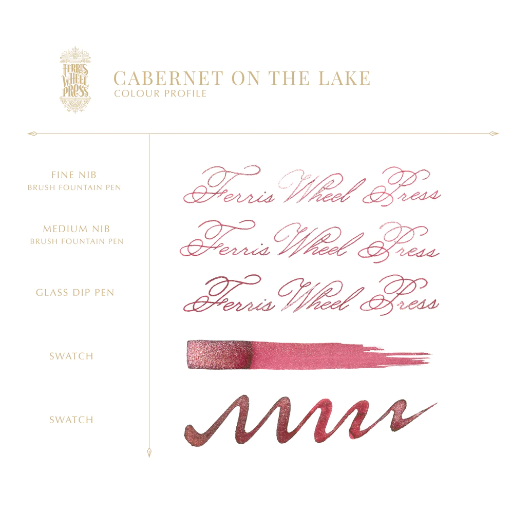 Ferris Wheel Press - Cabernet on the Lake Ink Sample 2ml