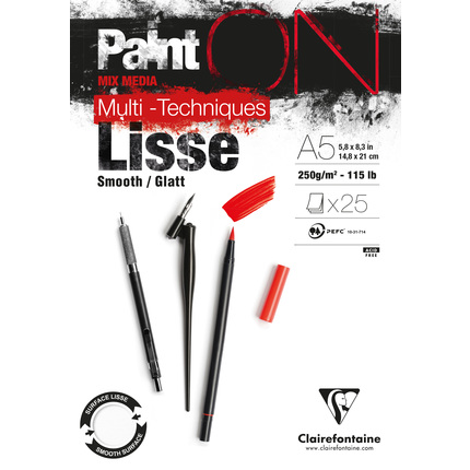Clairefontaine PaintON Lisse / Glatt  A4