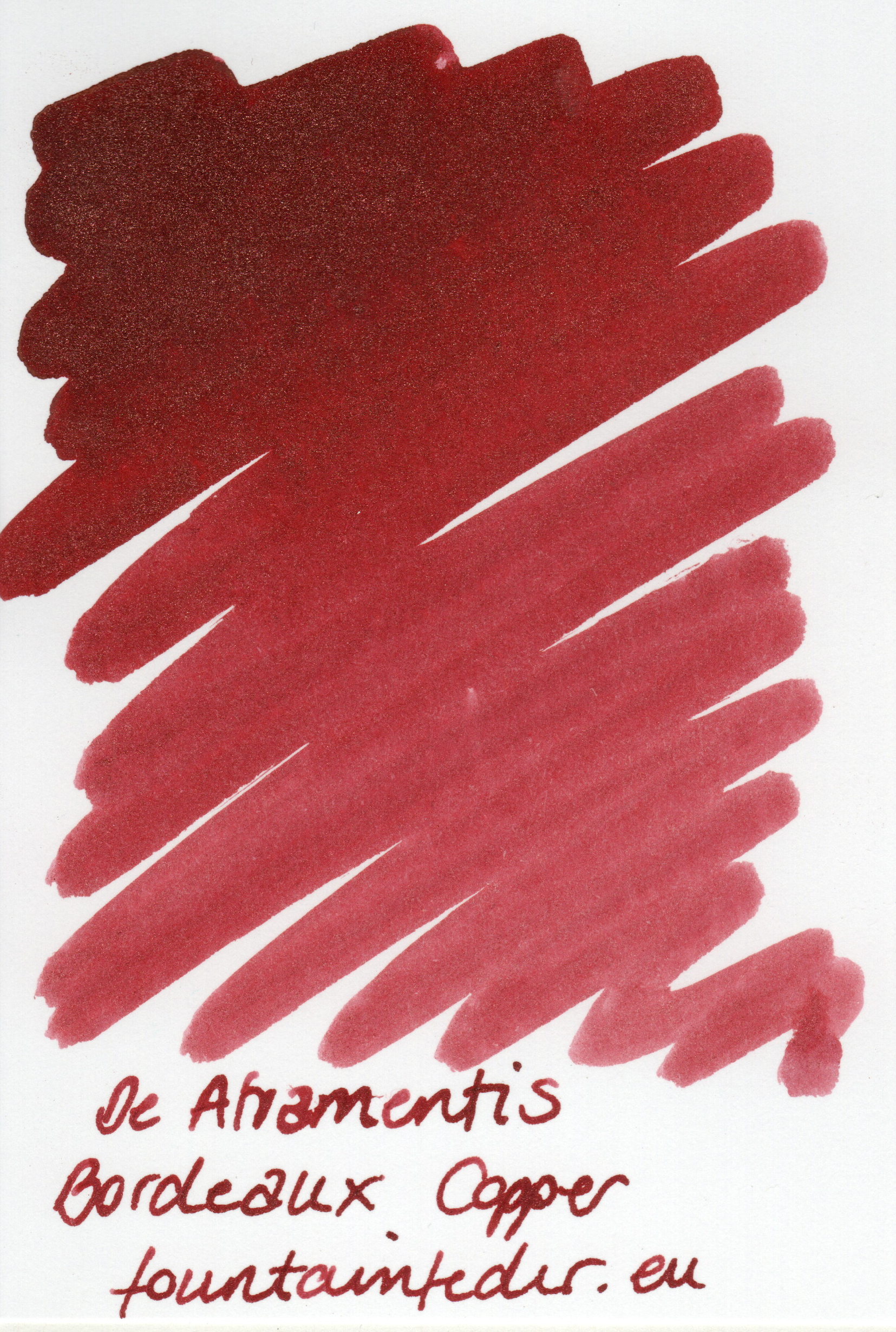 DeAtramentis Bordeauxrot Copper Sample 2ml