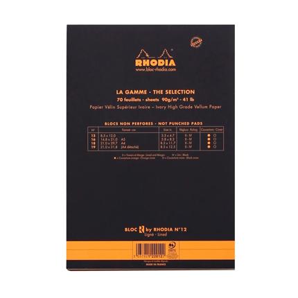 Block Rhodia Le R No.12