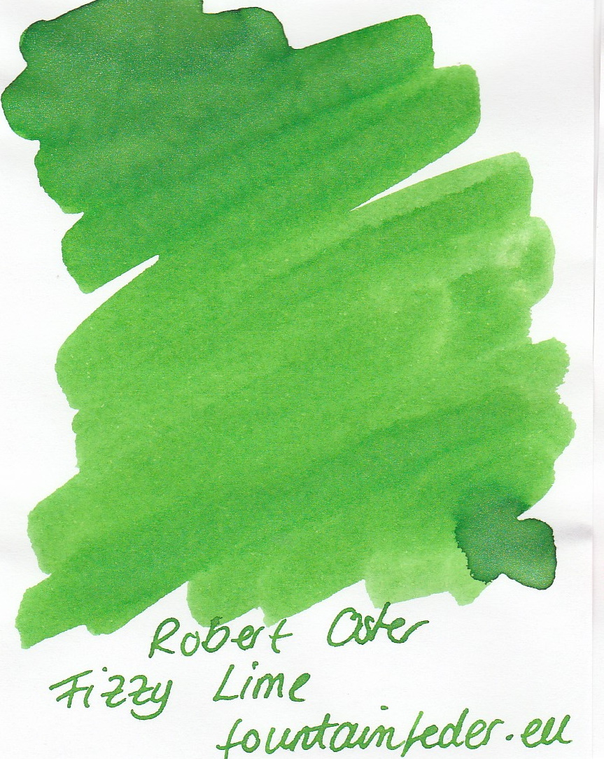 Robert Oster Shake`n`Shimmy - Fizzy Lime Ink Sample 2ml