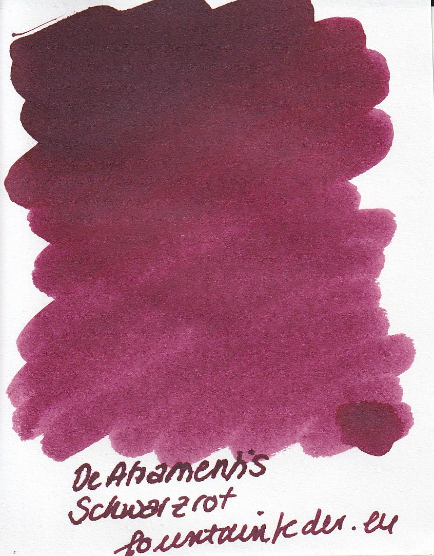 DeAtramentis Deepwater Obsession Schwarzrot Ink Sample 2ml