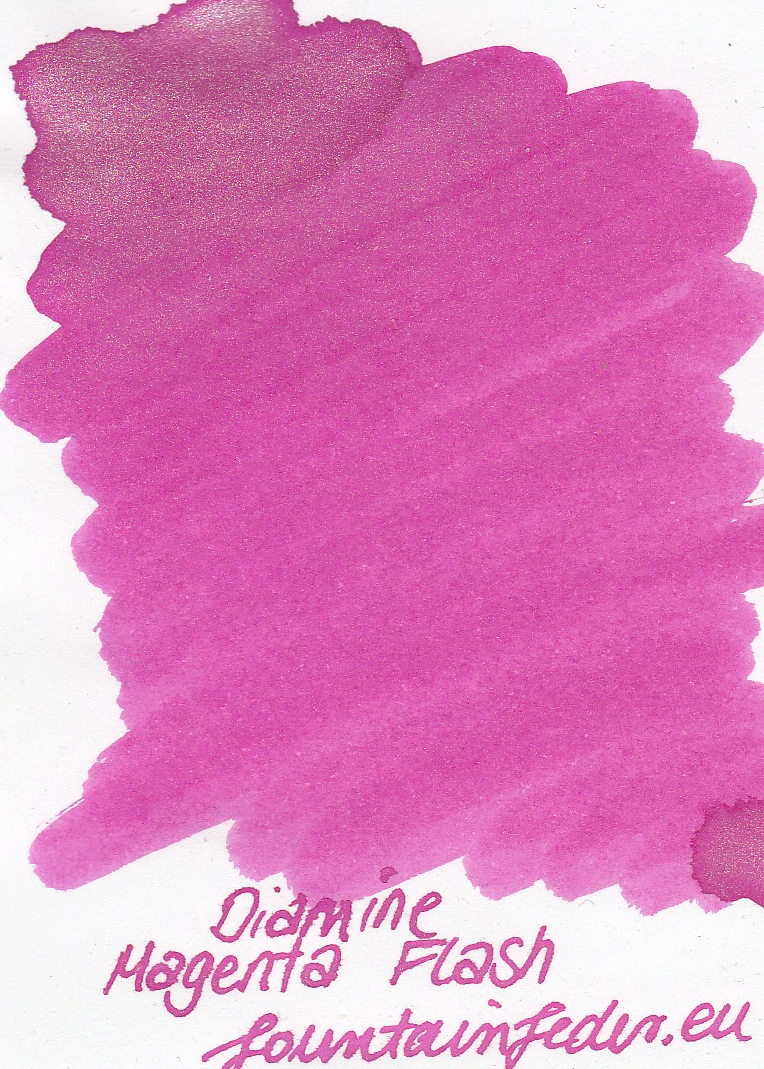 Diamine Shimmer Magenta Flash Ink Sample 2ml