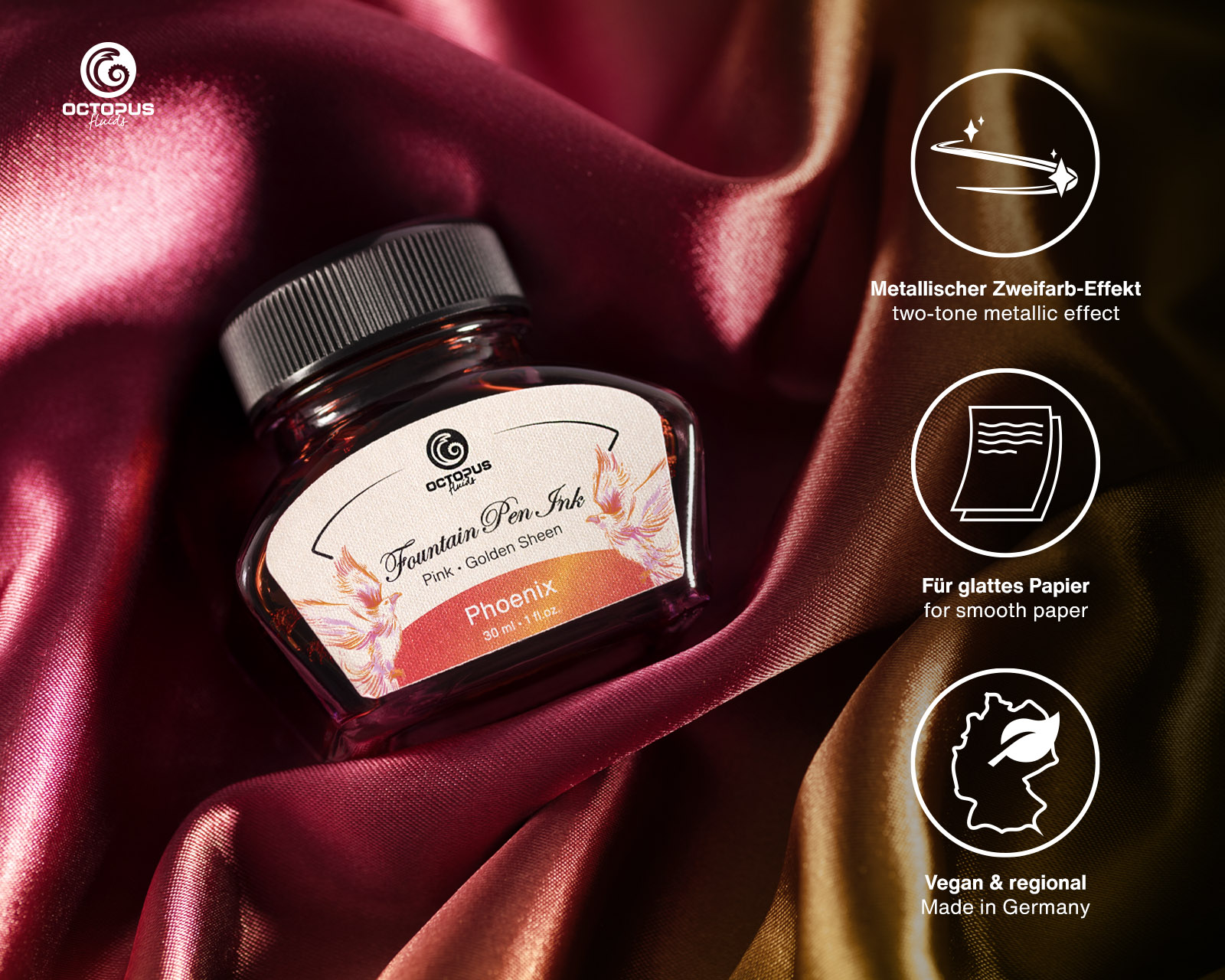 Octopus Sheen Ink - Phoenix 30ml