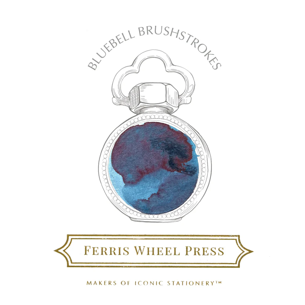 Ferris Wheel Press - Bluebell Brushstrokes Ink Sample 2ml