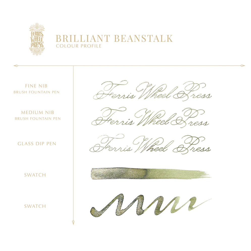 Ferris Wheel Press - Brilliant Beanstalk Ink Sample 2ml
