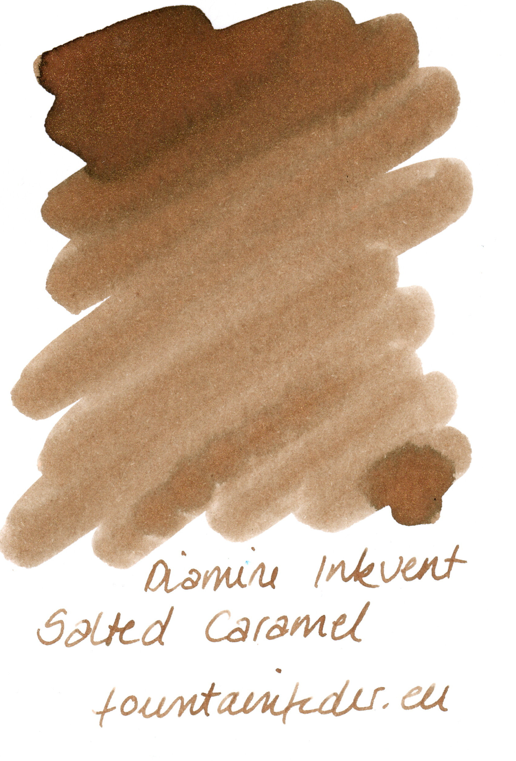 Diamine Inkvent Black Edition - Salted Caramel Ink Sample 2ml