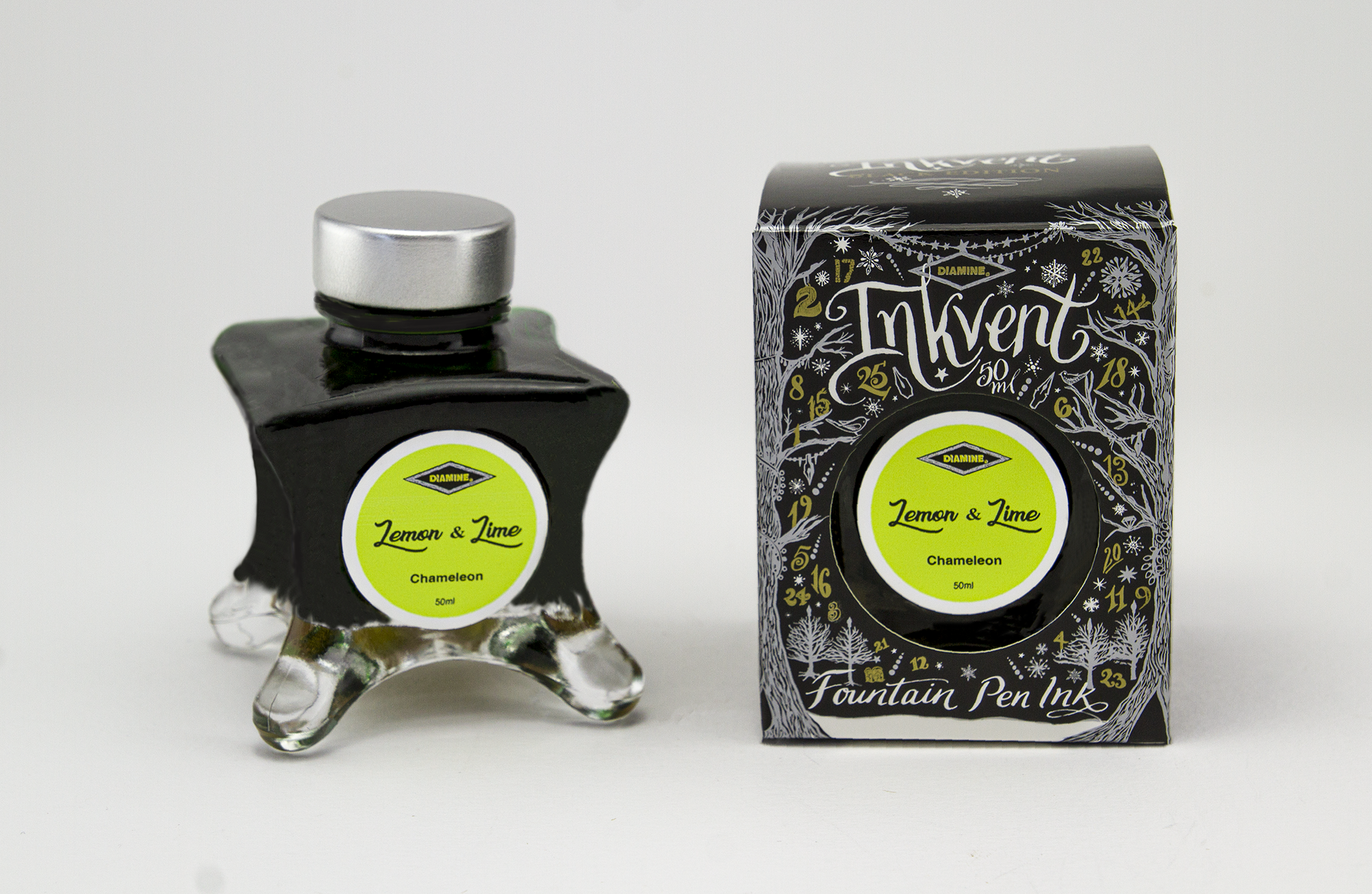 Diamine Inkvent Black Edition - Lemon & Lime 50ml