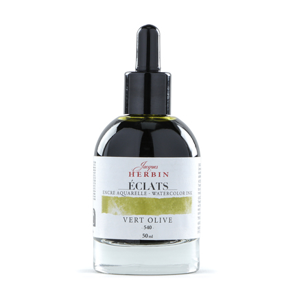 Jacques Herbin Aquarelltine Éclats - Olive 50ml