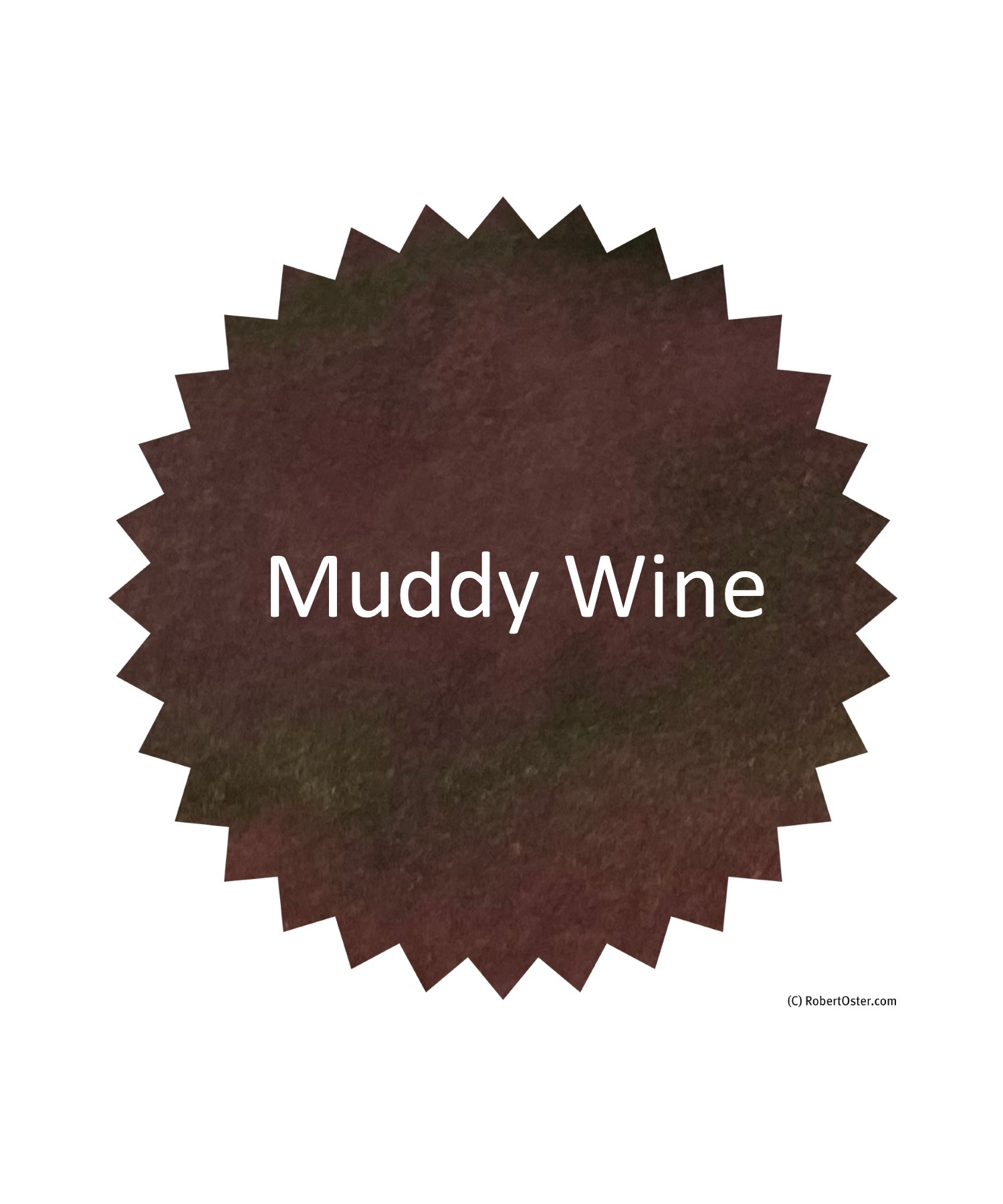 Robert Oster MudPack - Muddy Wine  Ink Sample 2ml