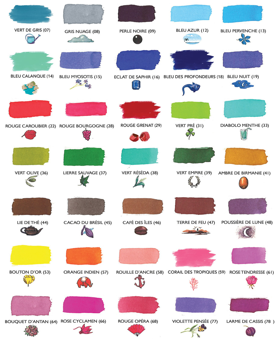 Herbin Bleu Pervenche Ink Sample 2ml