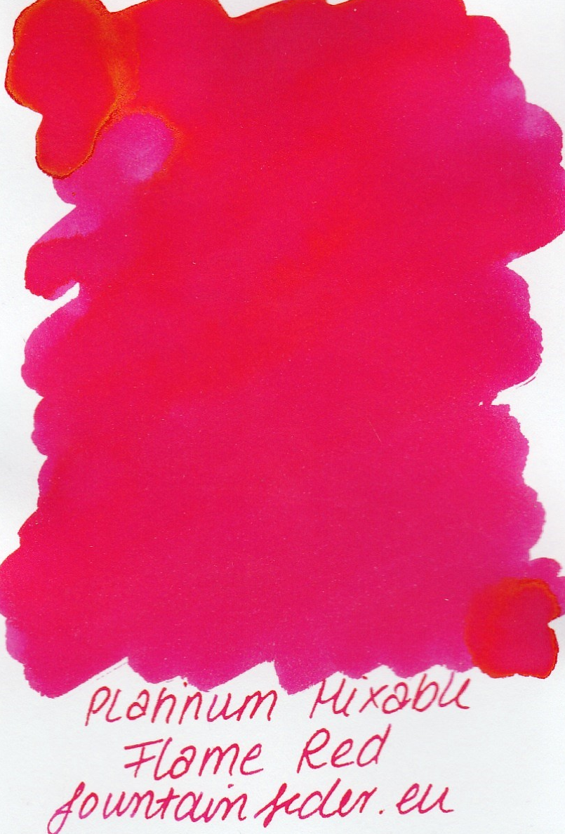 Platinum Mixable - Flame Red Ink Sample 2ml