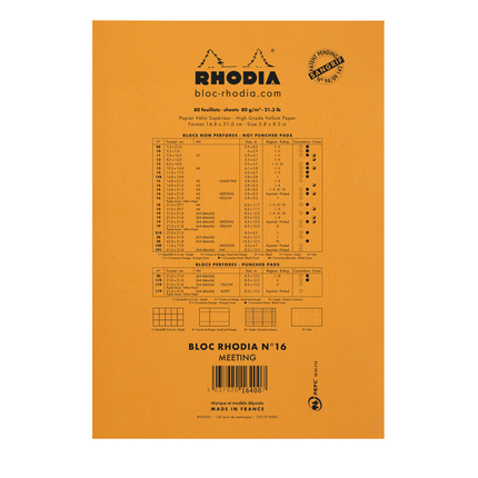 Rhodia No.16 Meetingpad A5