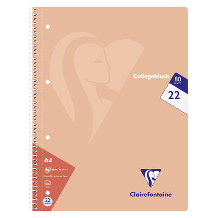 Clairefontaine Collegeblock Pastell A4