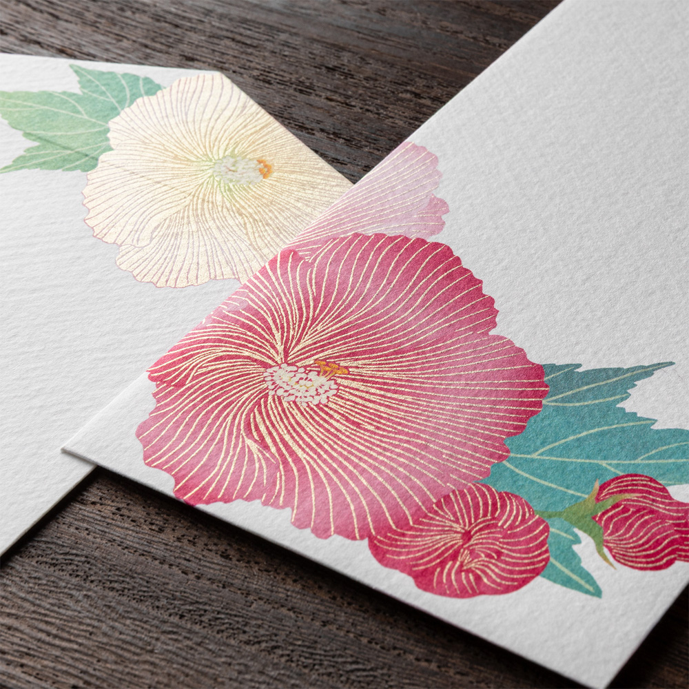 Midori Seasonal Stationery - Confederate Rose
