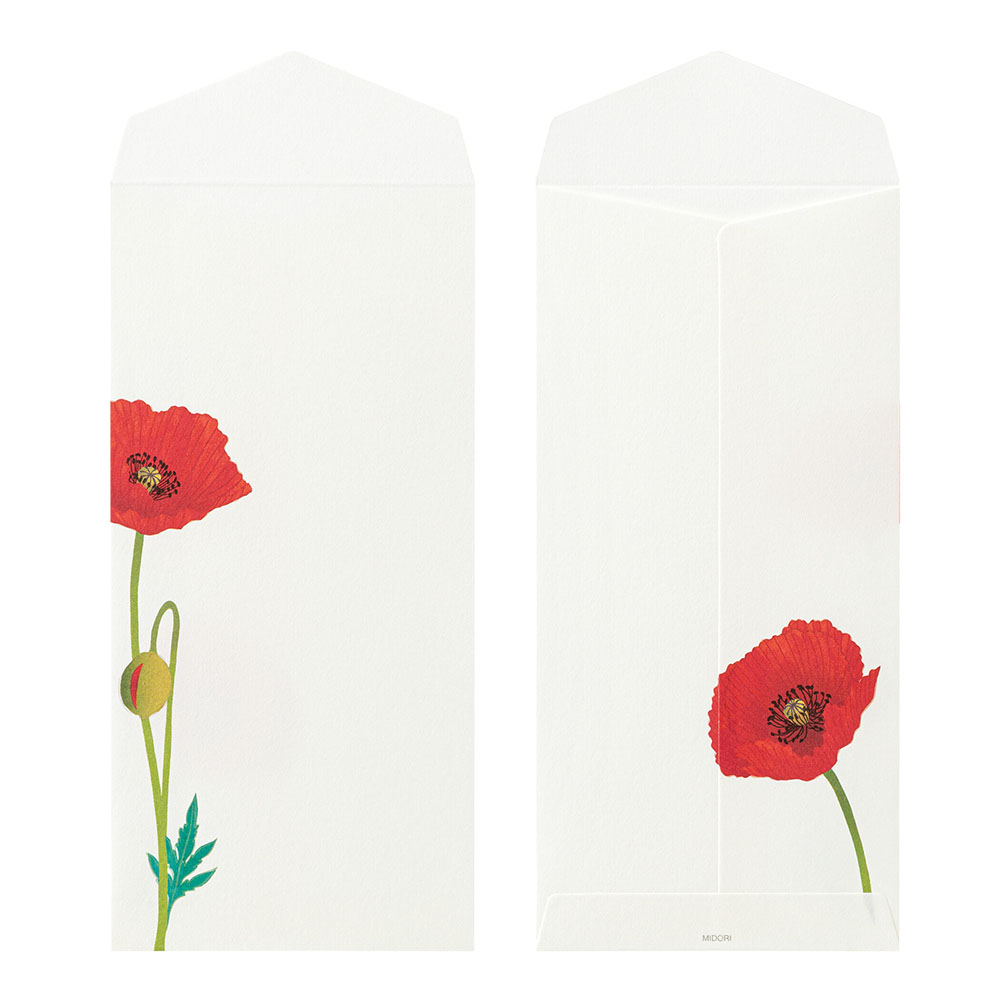 Midori Seasonal Stationery - Poppy