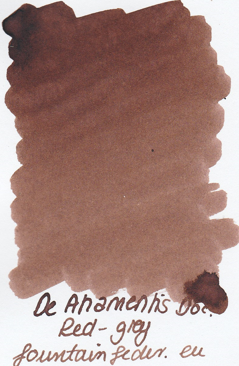 DeAtramentis Document Red Grey- Ink Sample 2ml