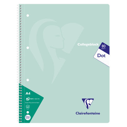 Clairefontaine Collegeblock Pastell A4