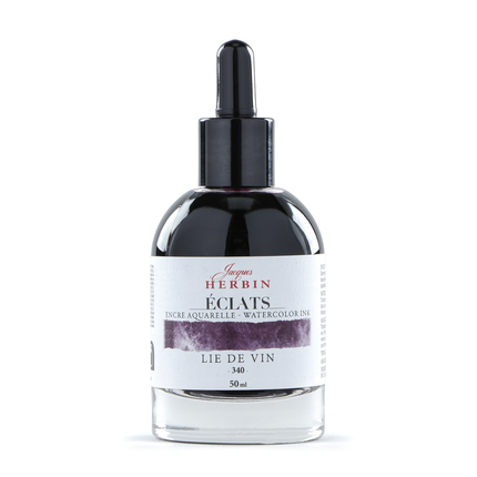 Jacques Herbin Aquarelltine Éclats - Lie de Vin 50ml