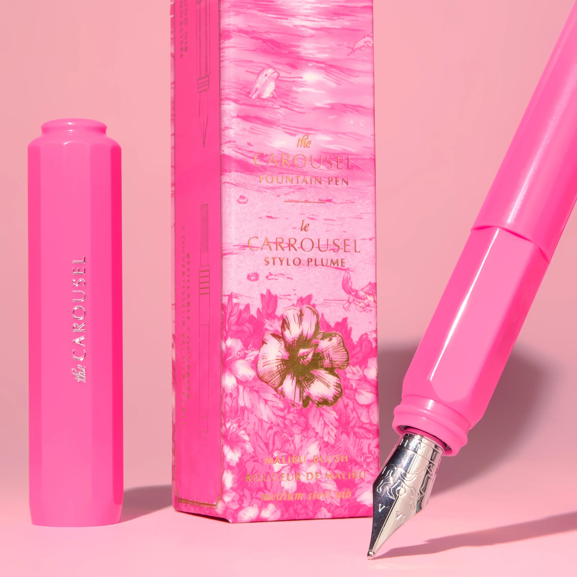 Ferris Wheel Press - Limited Edition - The Carousel Fountain Pen - Malibu Blush