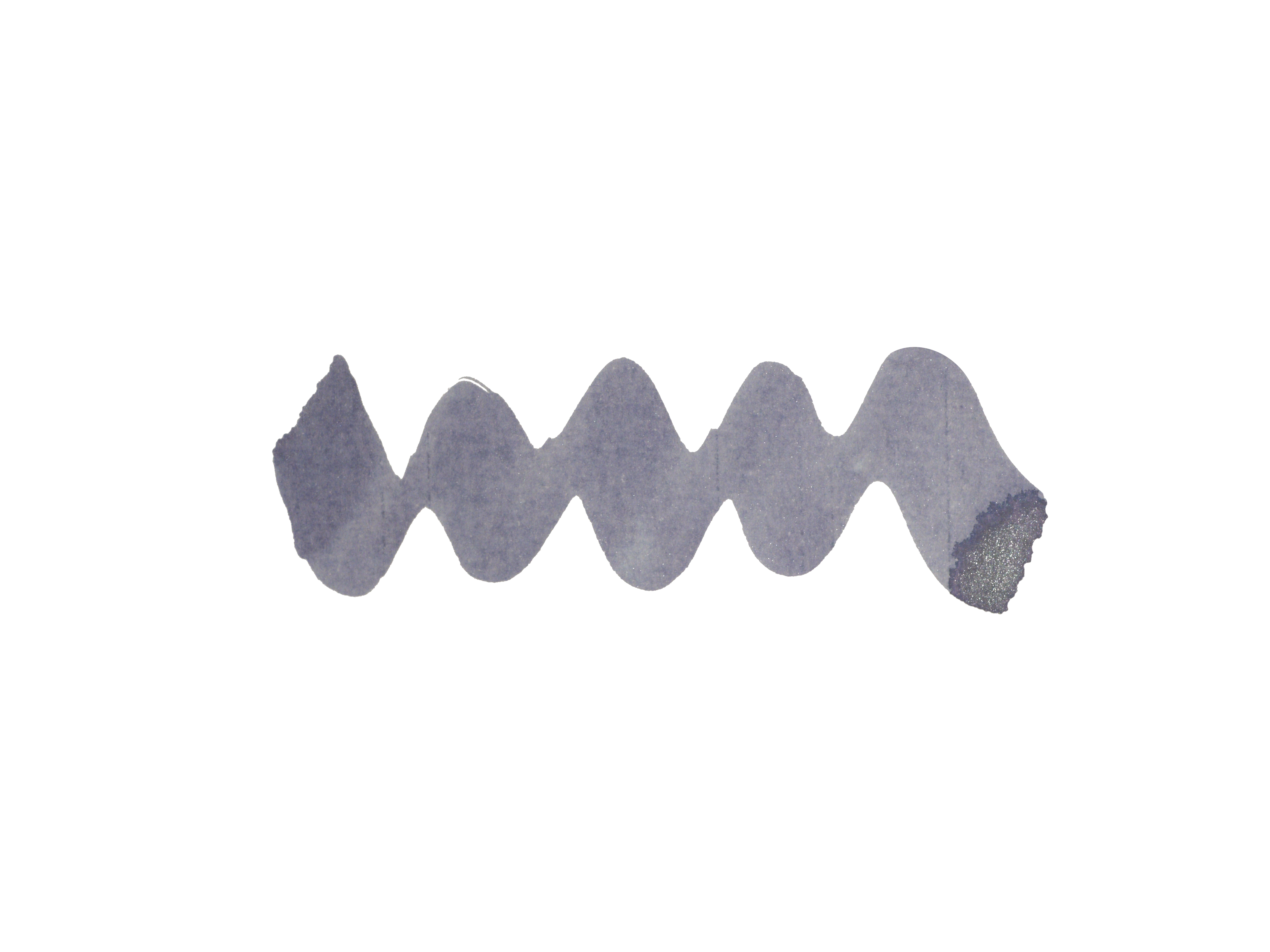Diamine Inkvent Black Edition - Icy Lilac Ink Sample 2ml
