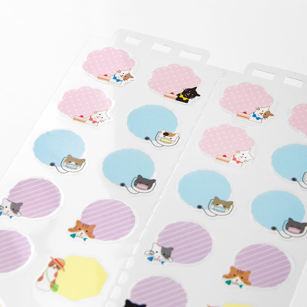 Midori Calendar Stickers Cat L