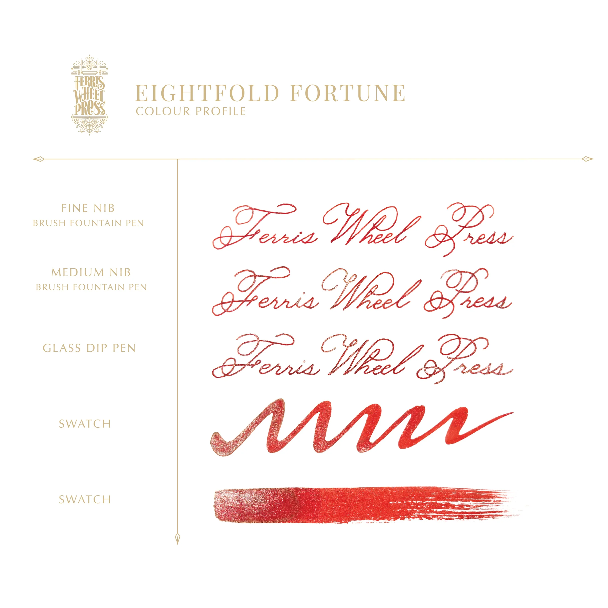 Ferris Wheel Press - Eightfold Fortune Ink Sample 2ml