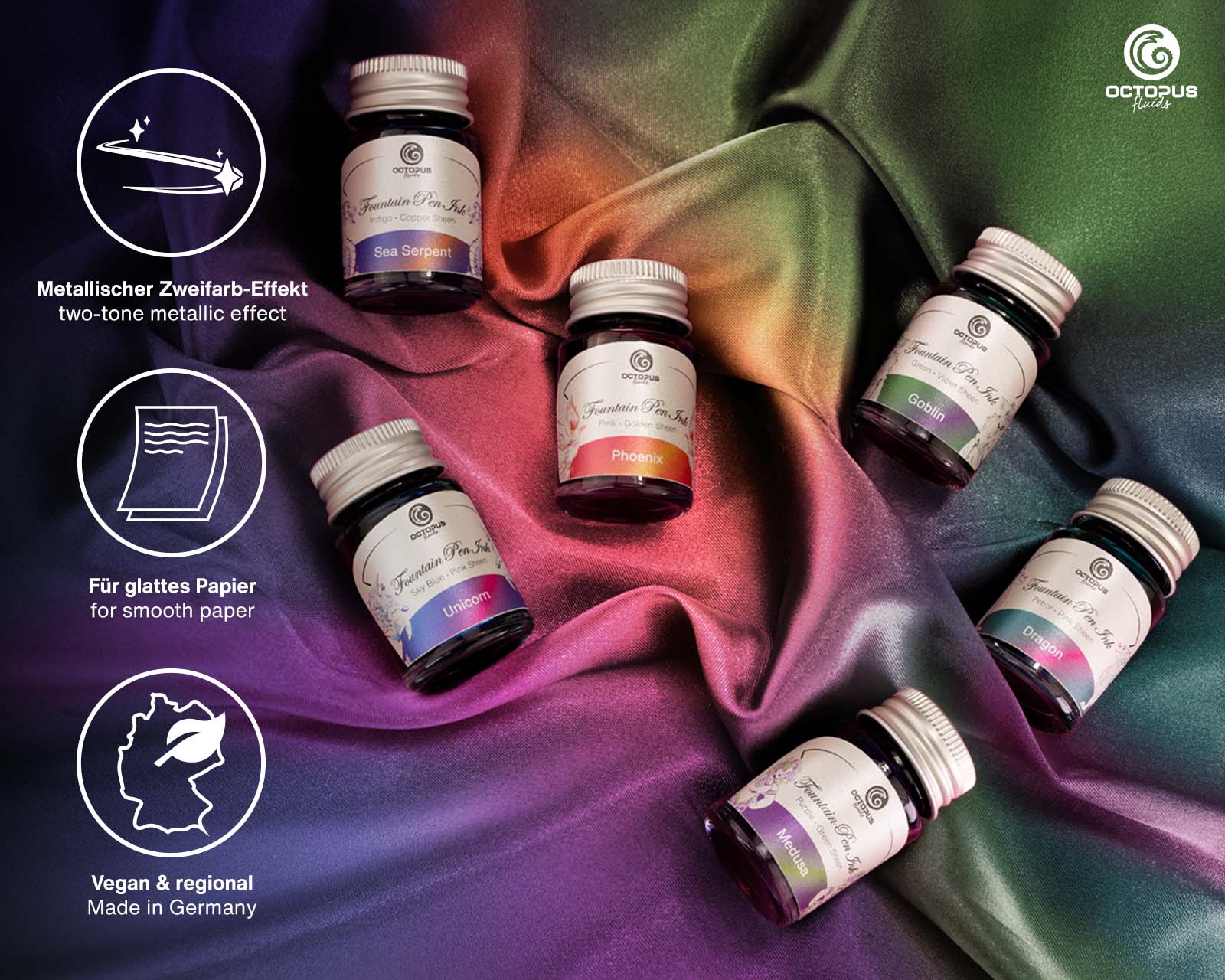 Octopus Sheen Ink Set 6x10ml