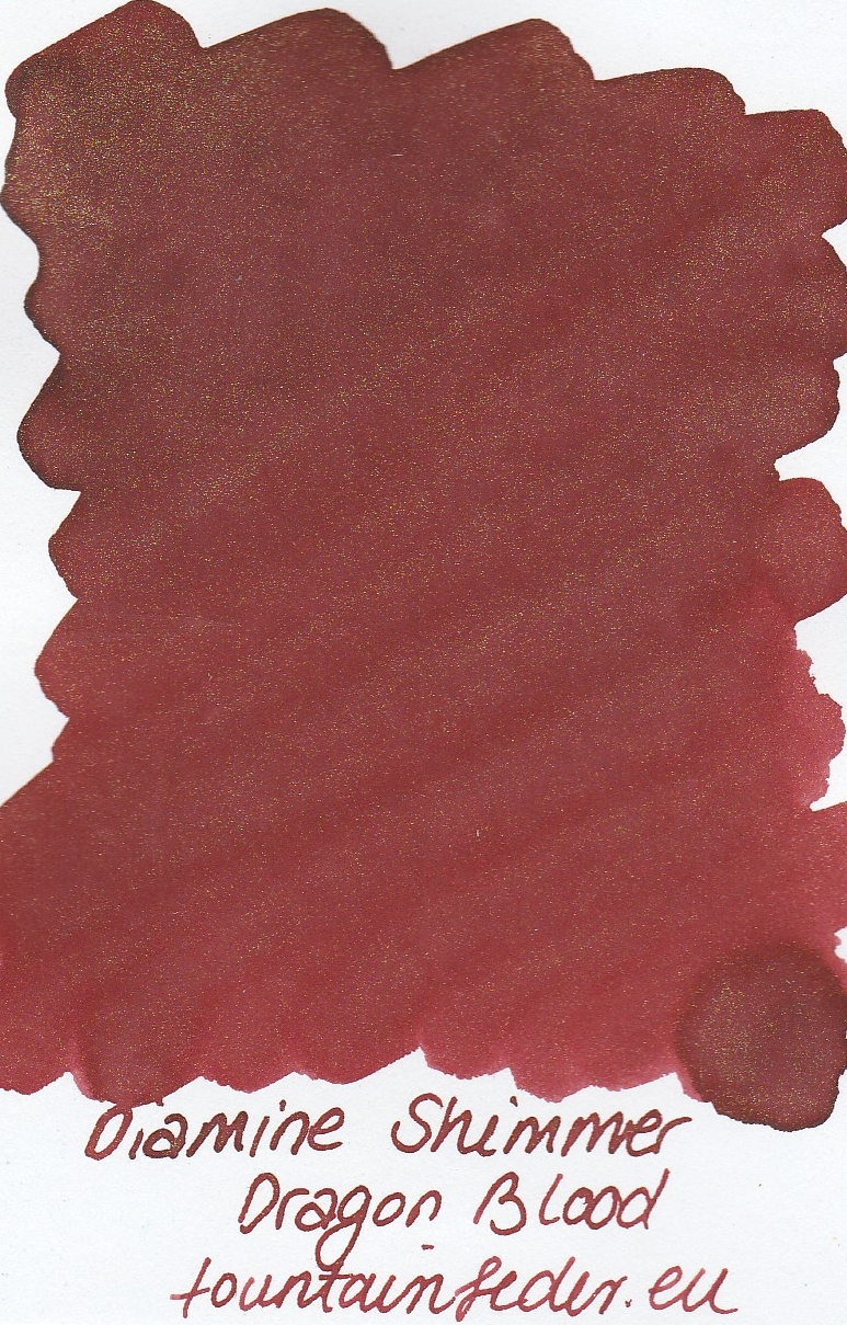 Diamine Shimmer Dragon Blood Ink Sample 2ml