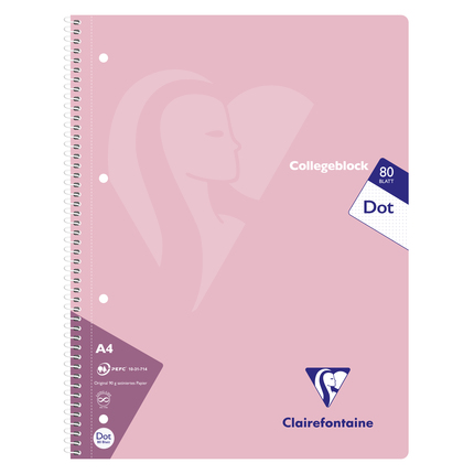 Clairefontaine Collegeblock Pastell A4