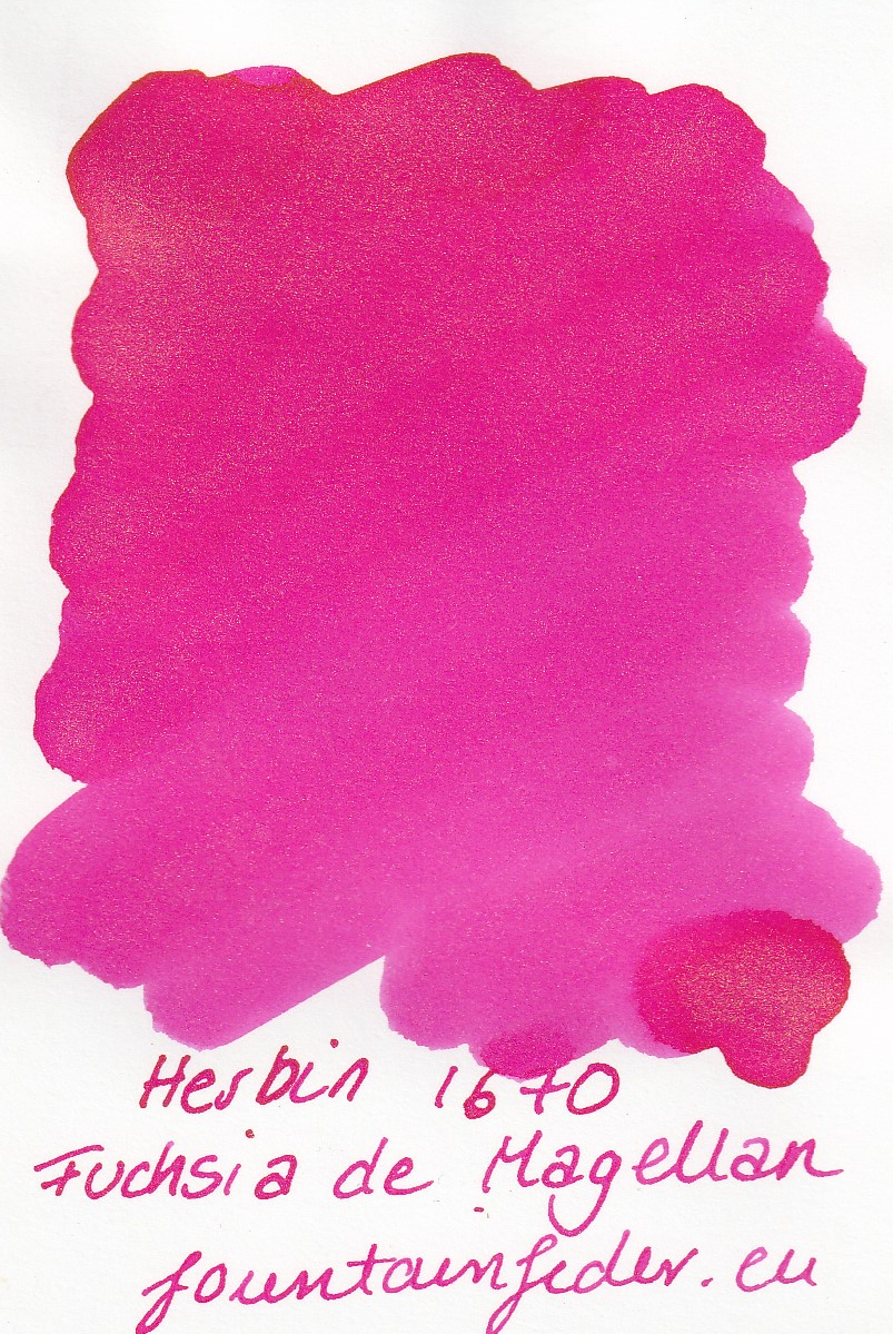 Herbin 1670 Fuchsia de Magellan Ink Sample 2ml
