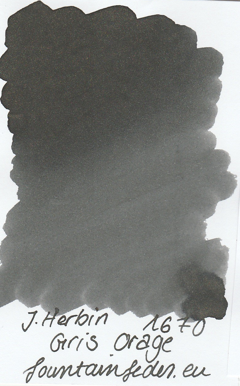 Herbin 1670 Gris Orage Ink Sample 2ml
