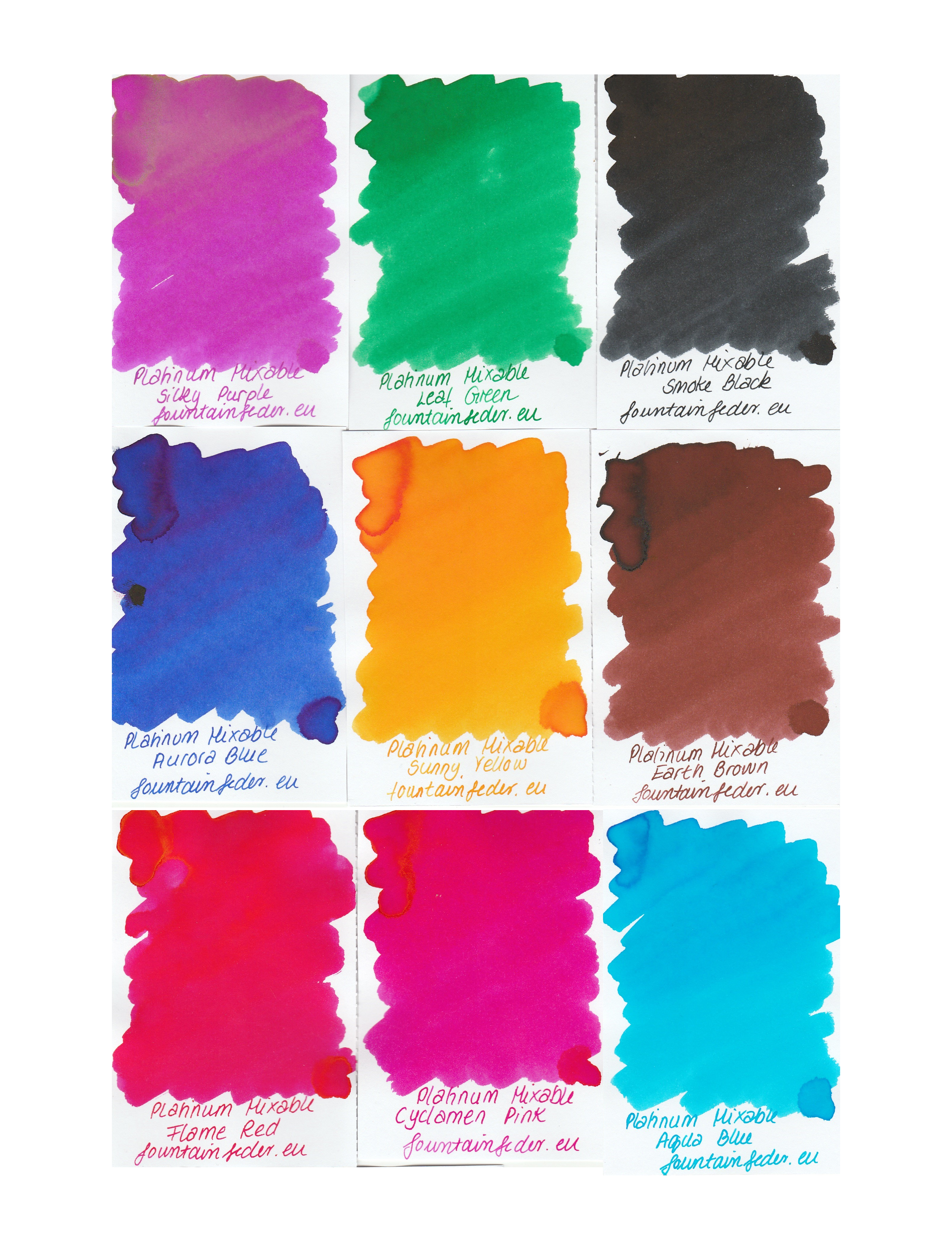 Platinum Mix it - Ink Sample Set
