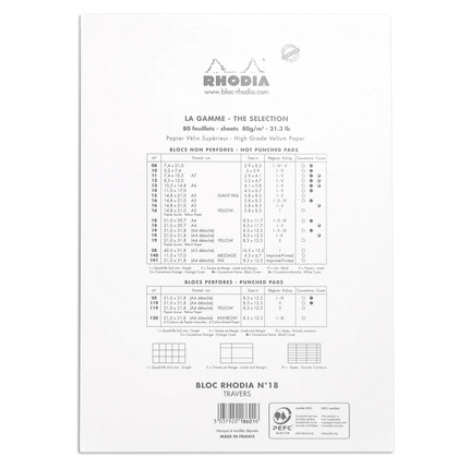Rhodia No.18 A4 Notepad