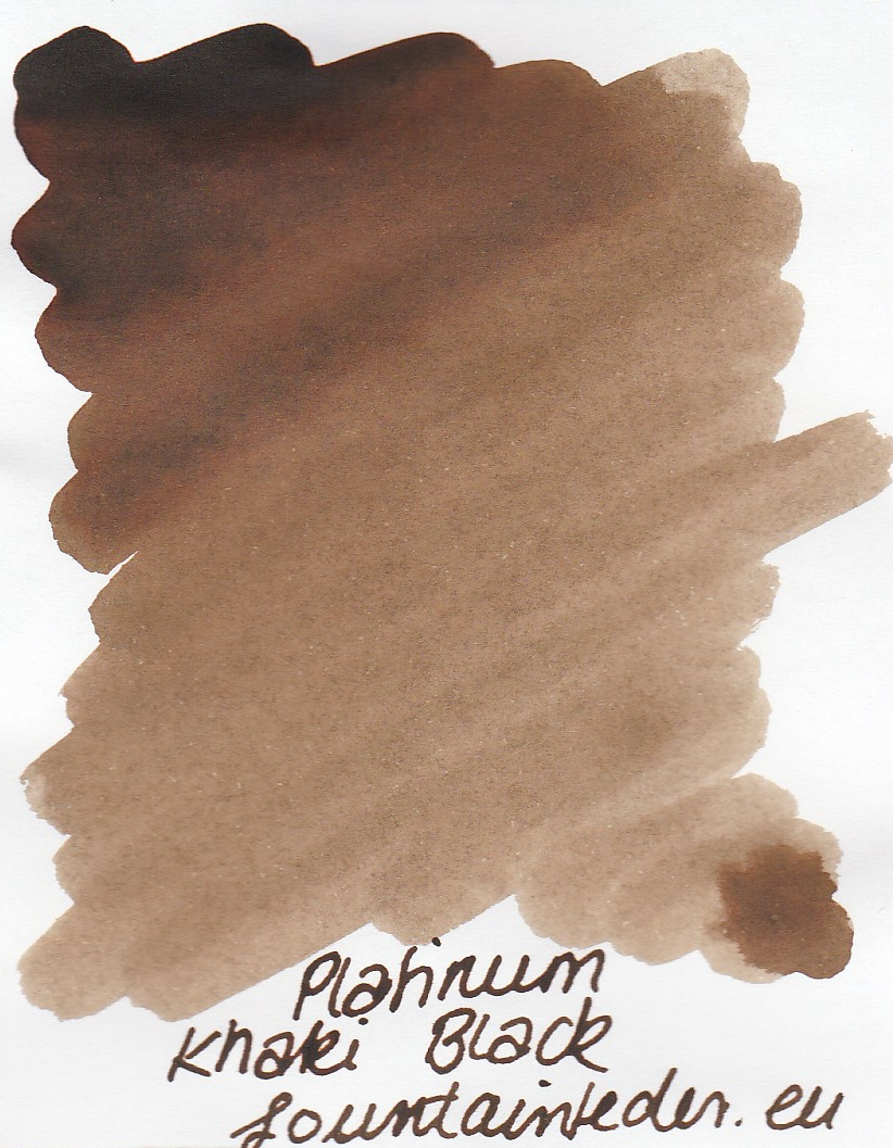 Platinum Khaki Black Ink Sample 2ml