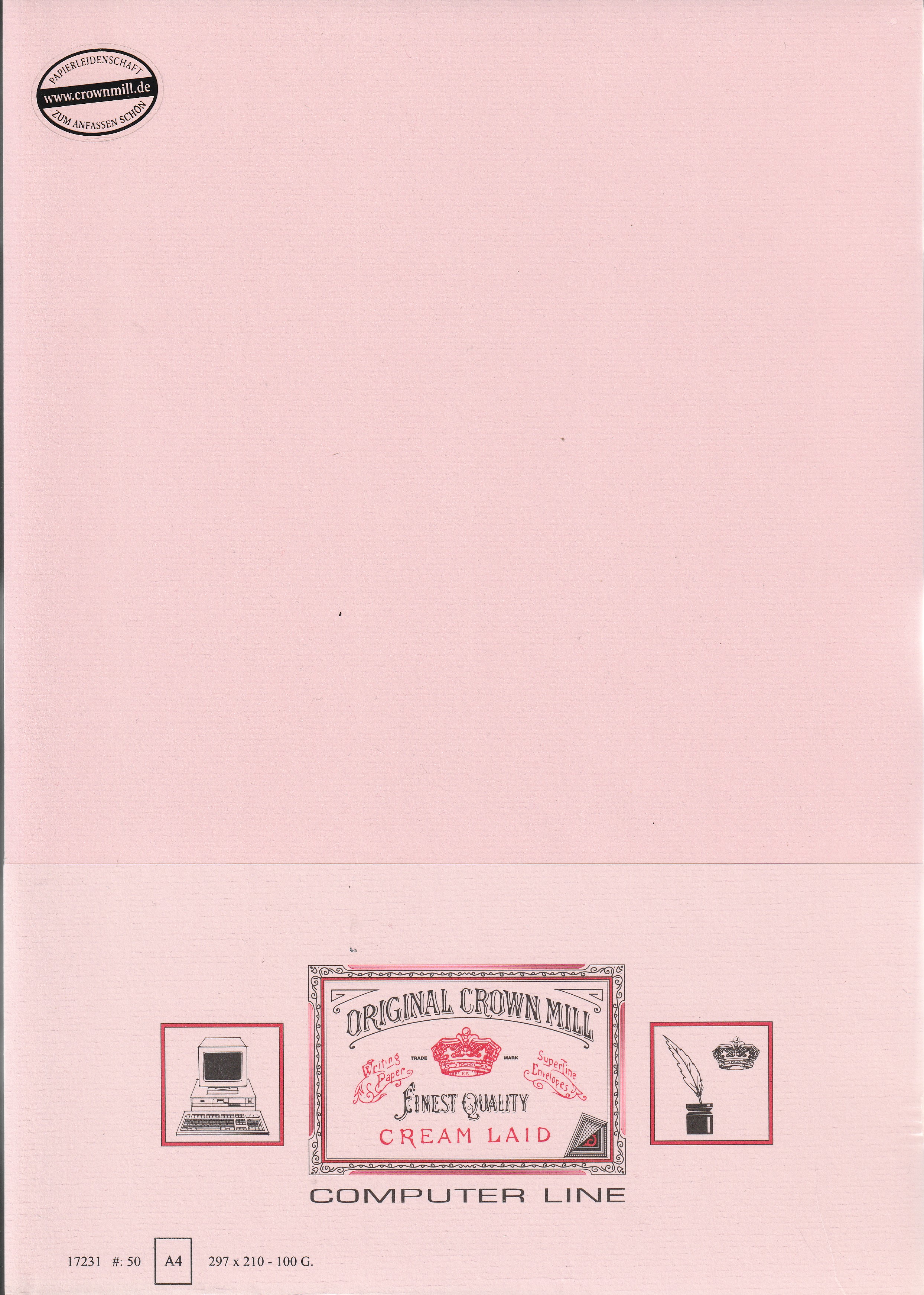 Original Crown Mill - Computer Line A4 Vergé