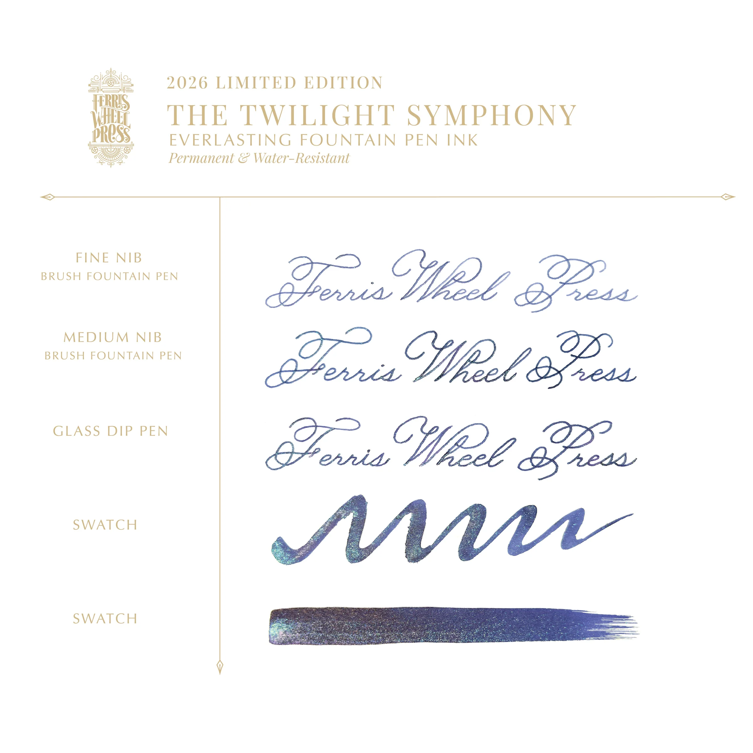 Ferris Wheel Press - 2026 Limited Edition - Everleasting Fountain Pen Ink - Twilight Symphony 20ml
