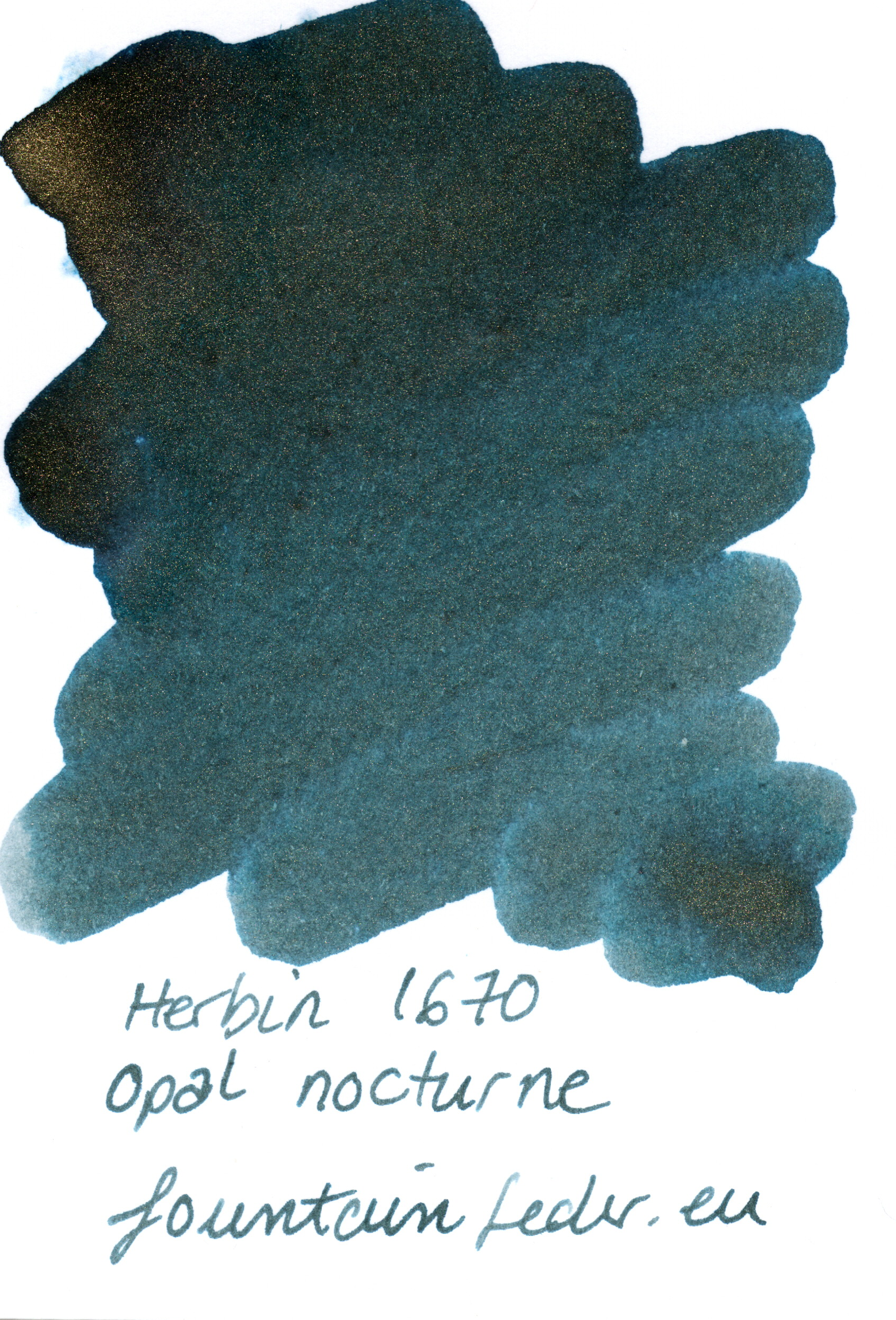 Herbin 1670 Opal Nocturne Ink Sample 2ml